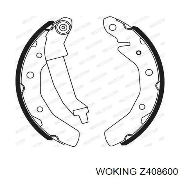 Колодки гальмові задні, барабанні Z408600 Woking