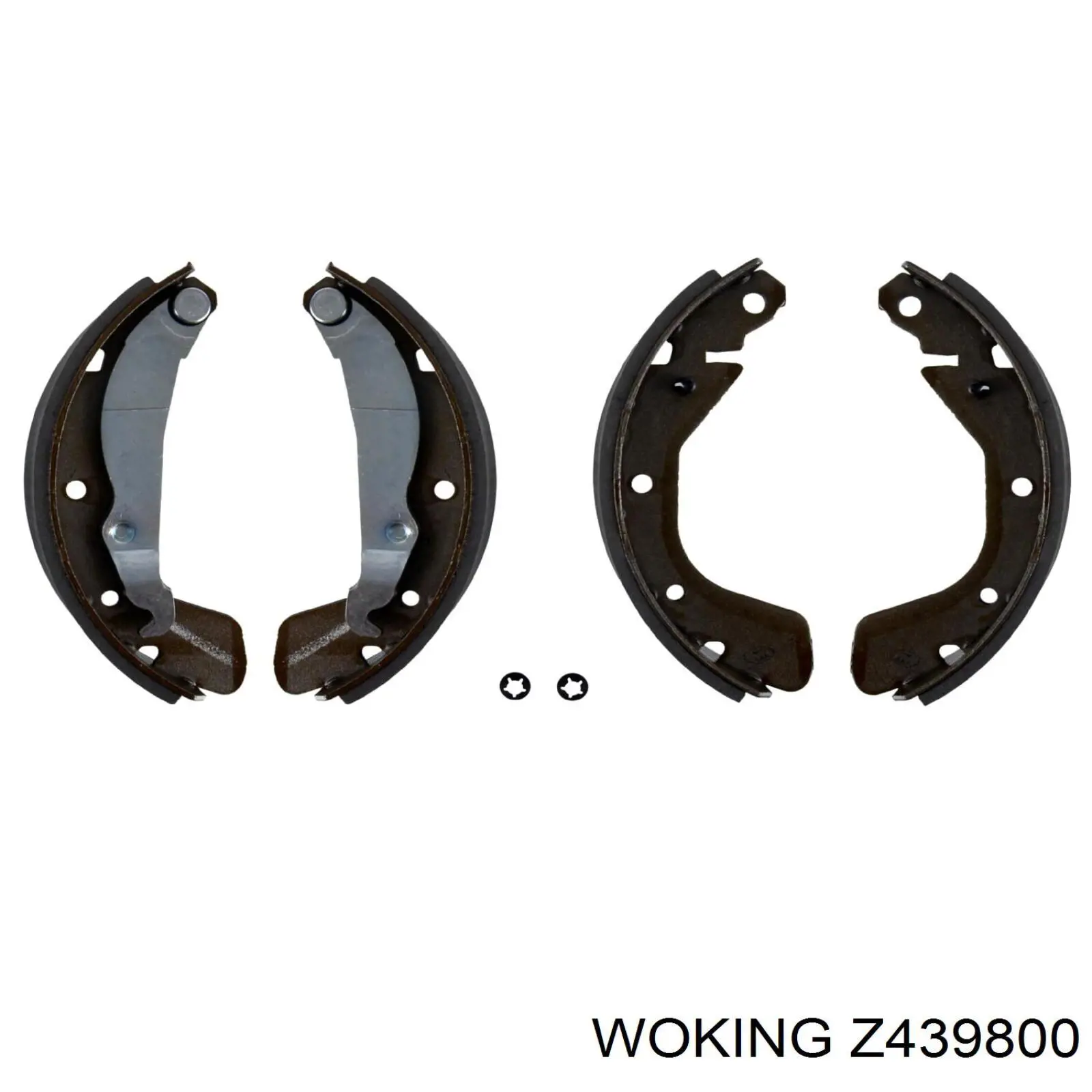 Колодки гальмові задні, барабанні Woking Z439800 ціна, від 14.04 USD