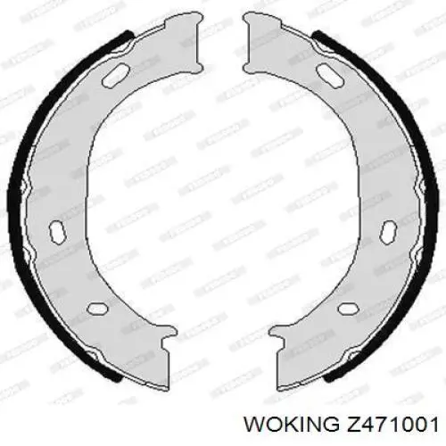 Колодки ручника / стоянкового гальма Woking Z471001 ціна, від 19.17 USD
