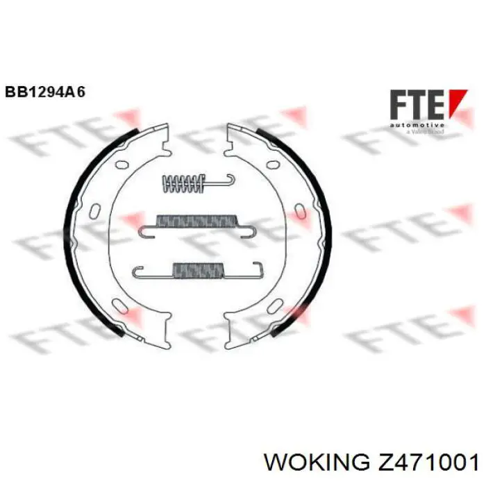 Купити Z471001 Woking Гальмівні колодки гальма стоянки