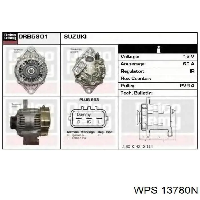 13780N WPS генератор