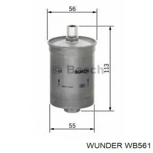 Фільтр тонкого очищення палива Wunder WB561 ціна, від 5.38 USD