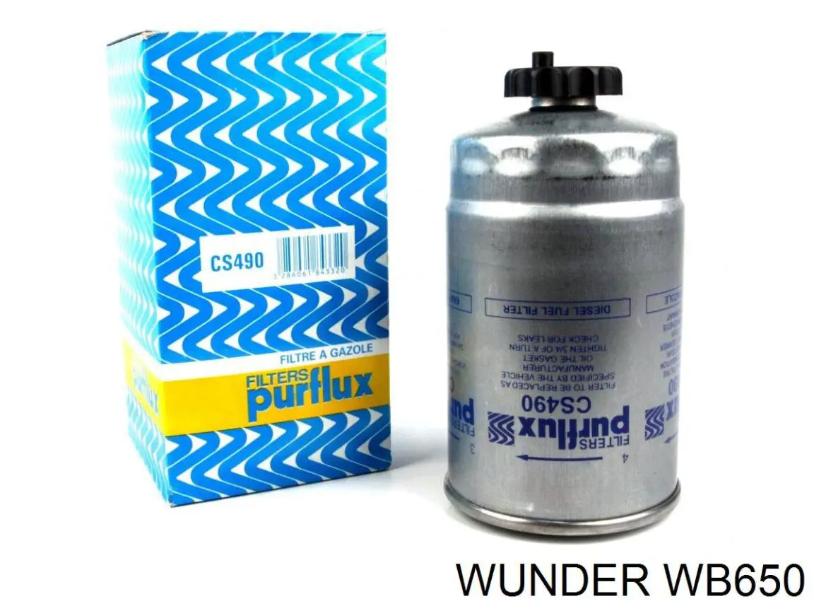 Фільтр тонкого очищення палива Wunder WB650 ціна, від 7.78 USD