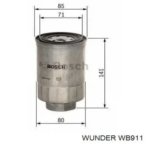 Купити WB911 Wunder Фільтр-відстійник палива грубої очистки