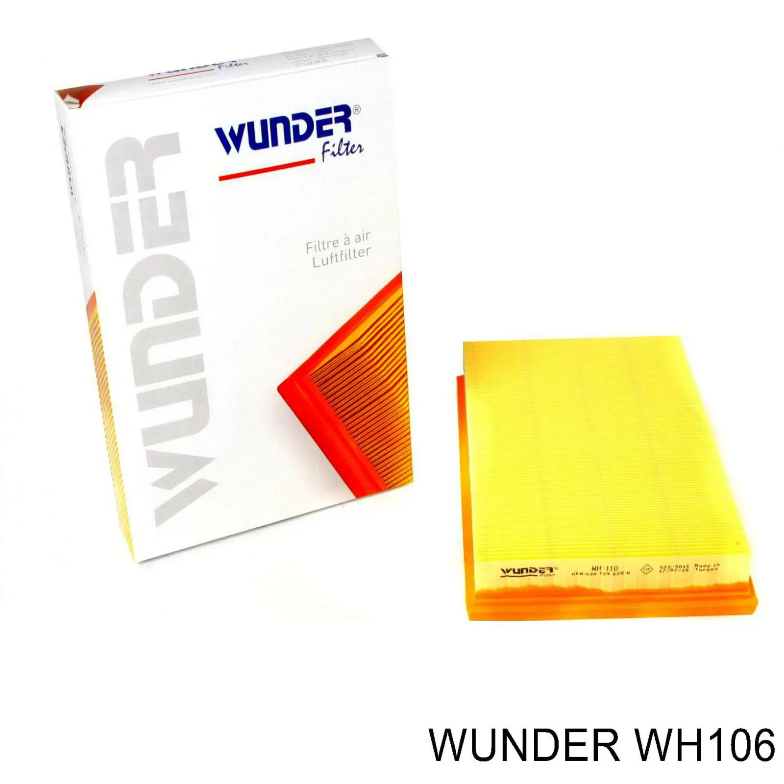 Елемент повітряного фільтра Wunder WH106 ціна, від 5.39 USD
