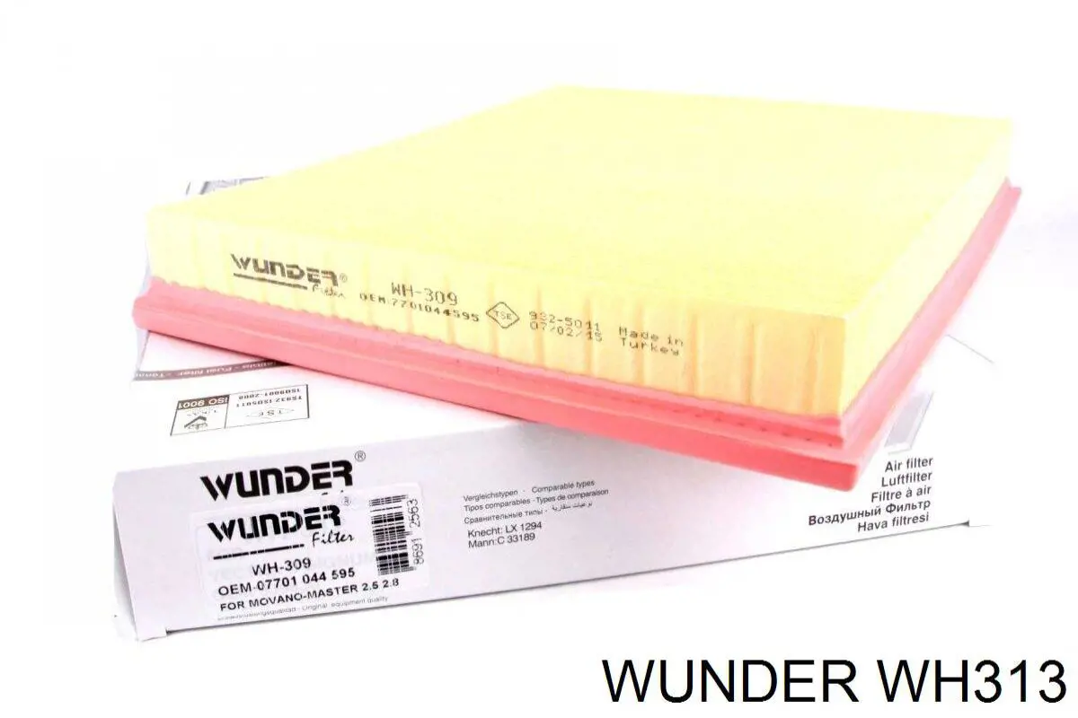 WH313 Wunder Повітряний фільтр двигуна