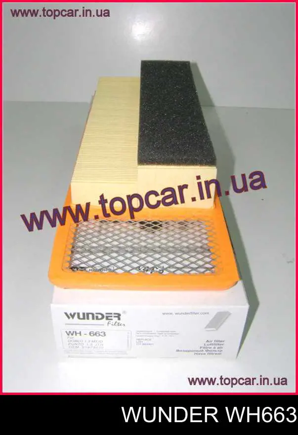 WH663 Wunder Повітряний фільтр двигуна