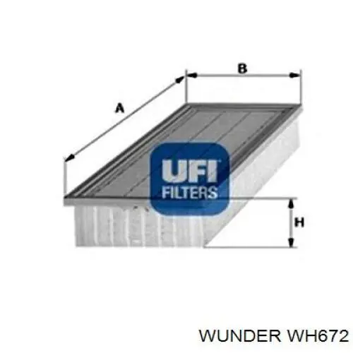 Повітряний фільтр WH672 Wunder