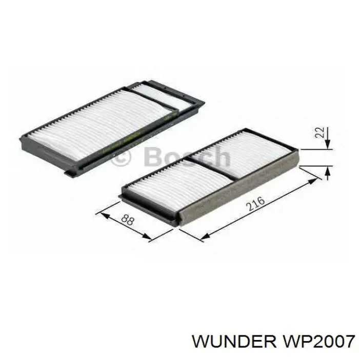 Фільтр салону WP2007 Wunder