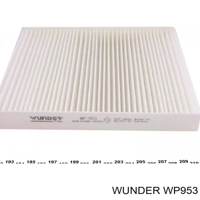 WP953 Wunder Внутрішньосалонний фільтр