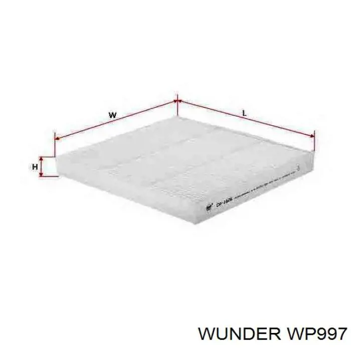Фільтр повітряний обігрівача Wunder WP997 ціна, від 4.38 USD