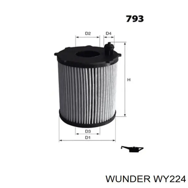 WY224 Wunder Фільтр масла