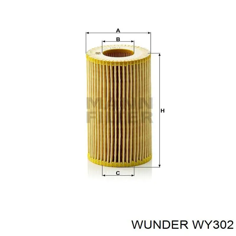 WY302 Wunder Фільтр масла