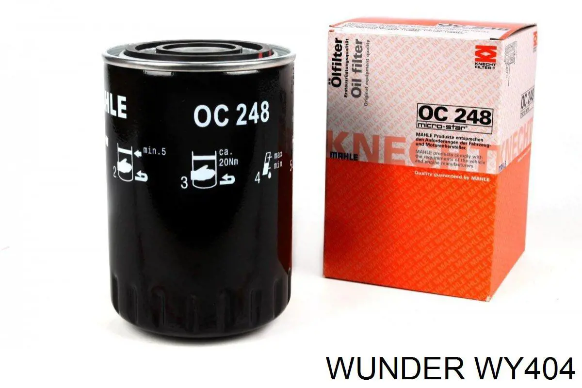 Масляний фільтр двигуна Wunder WY404 ціна, від 7.57 USD
