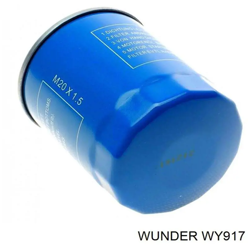 Масляний фільтр двигуна Wunder WY917 ціна, від 6.17 USD
