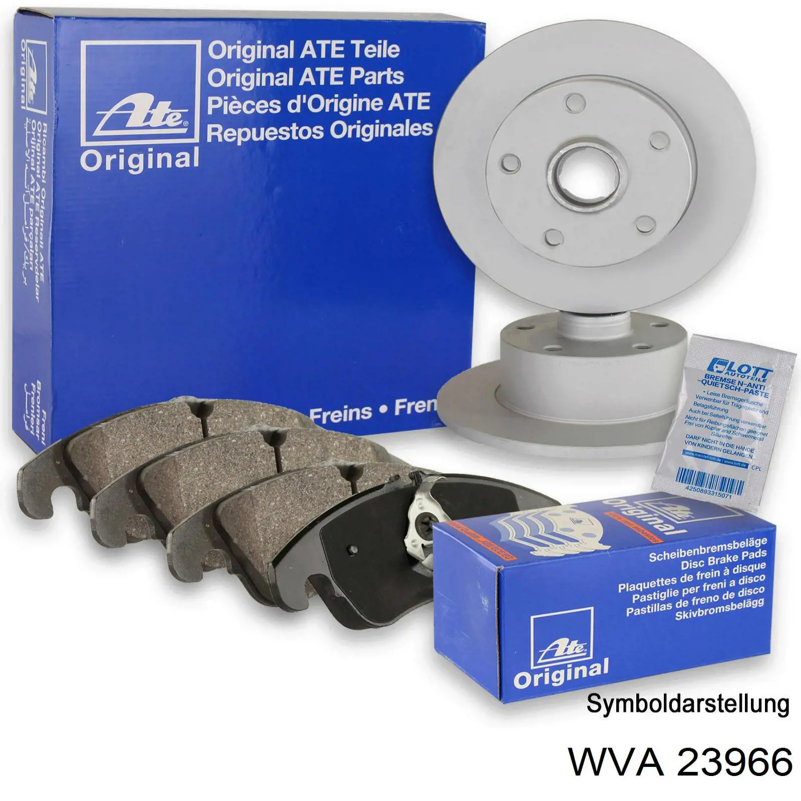 Гальмівні колодки WVA 23966 ціна, від 22.90 USD