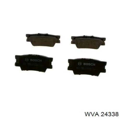 24338 WVA Колодки гальмівні задні, дискові