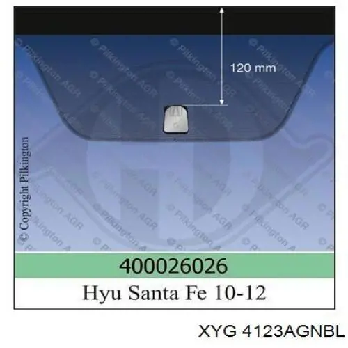 Автоскло XYG 4123AGNBL ціна, від 86.60 USD
