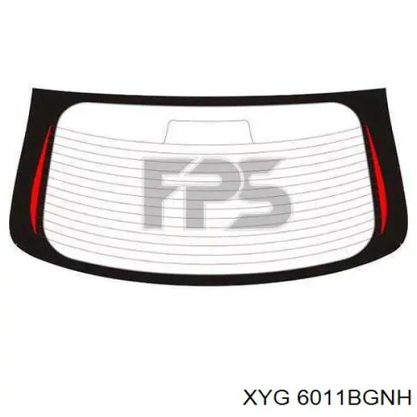 GS5008D23 XYG Скло третіх/п'ятих дверей