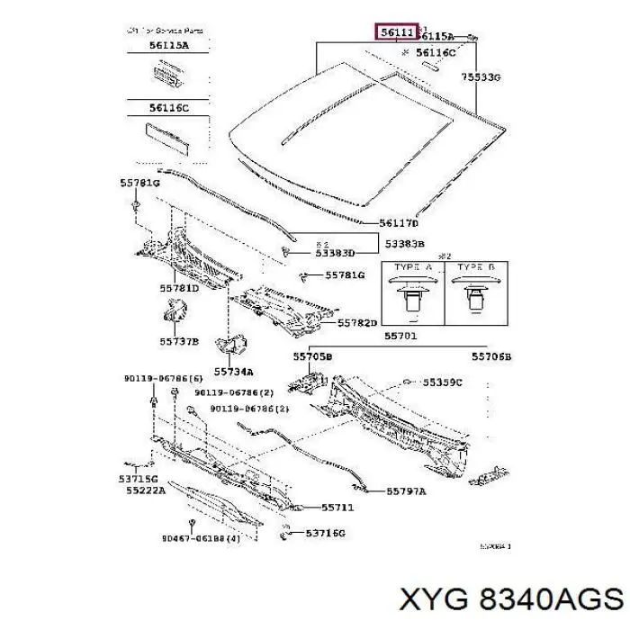 Лобове скло GS7007D11 XYG