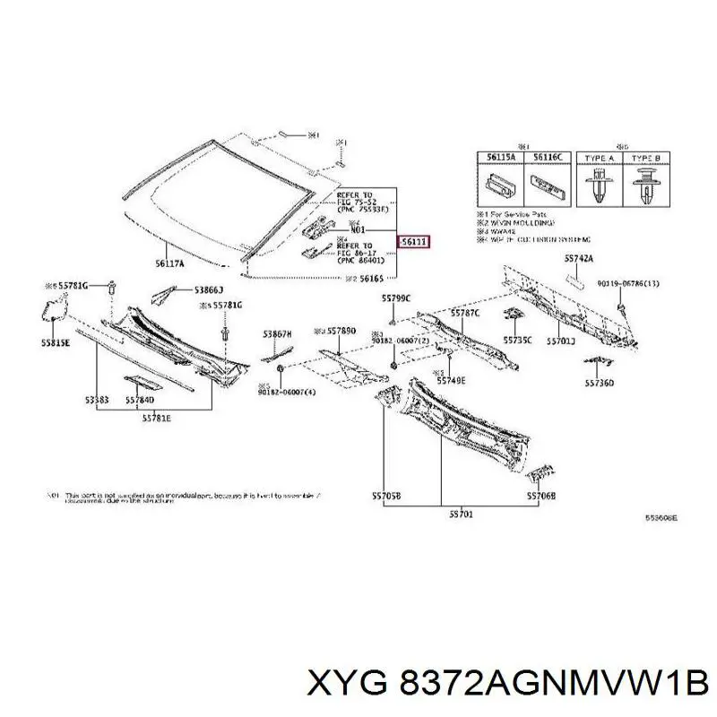 Лобове скло GS7013D15 XYG