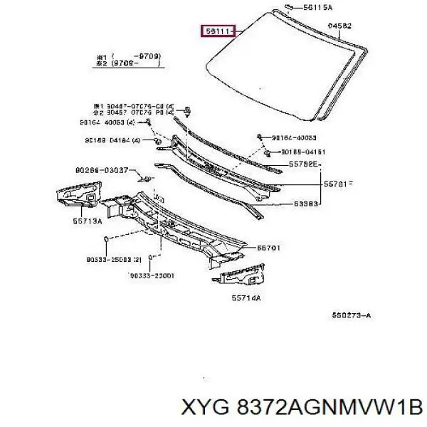 GS7013D15 XYG Автомобільне скло