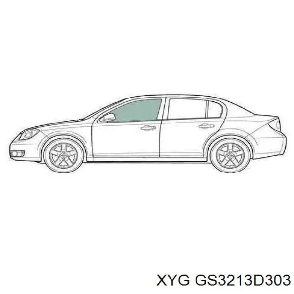 Скло передніх дверей, лівою Hyundai Sonata (NF) (Хендай Соната)