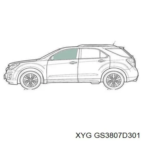5074817AD Chrysler Скло передніх дверей, лівих