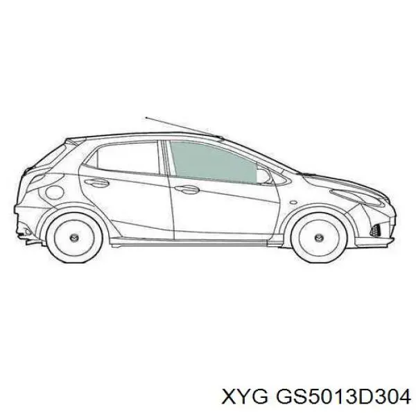 GS5013D304 XYG Скло пасажирських дверей
