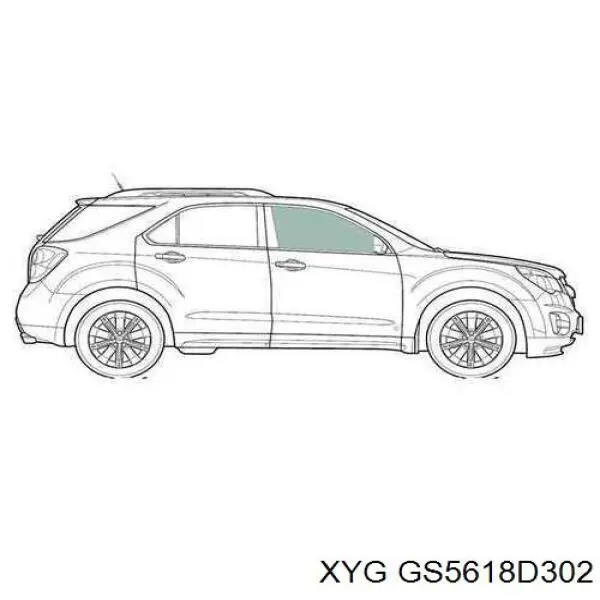 GS5618D302 XYG Скло пасажирських дверей