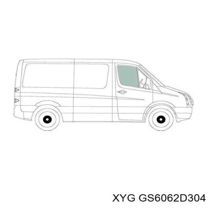 Купити GS6062D304 XYG Скло передніх дверей, правою