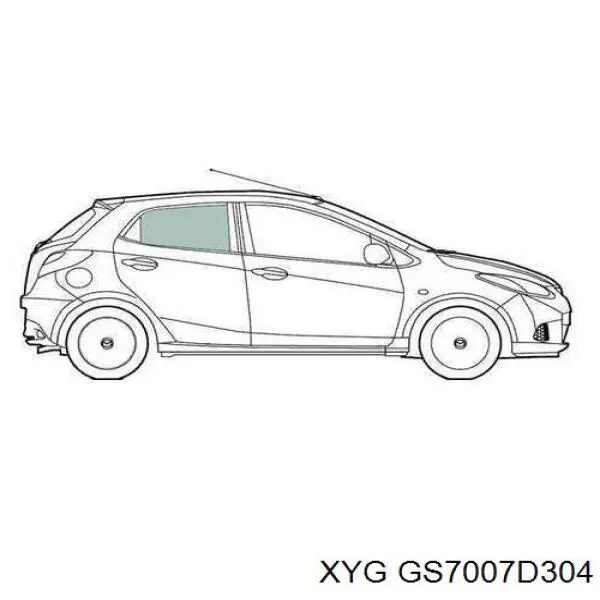  Скло задньої двері правої Toyota Corolla 
