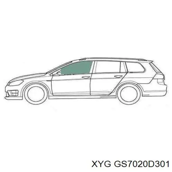 Скло передніх дверей, лівою Toyota Avensis (T27) (Тойота Авенсіс)