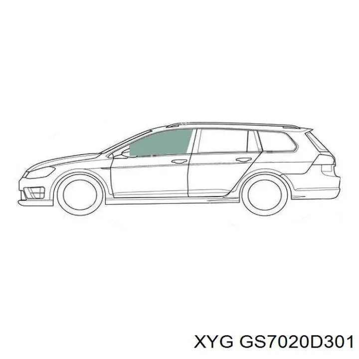 8379LGSS4FDW Sekurit Скло передніх дверей, лівою