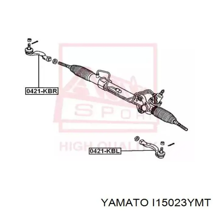 Накінечник рульової тяги, зовнішній Yamato I15023YMT