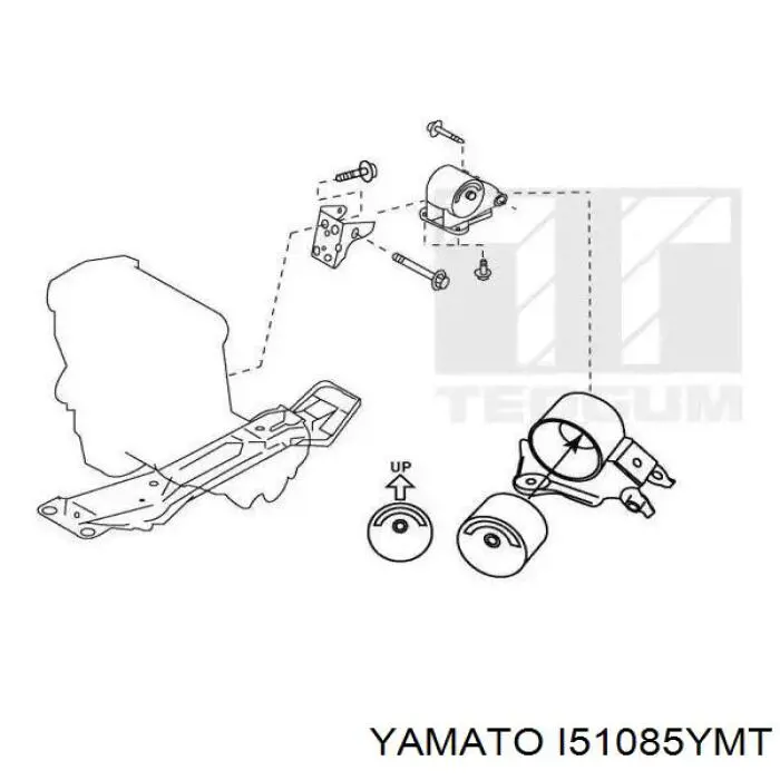 Купити I51085YMT Yamato Задня опора двигуна