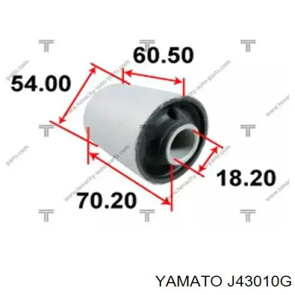 J43010G Yamato сайлентблок переднього нижнього важеля