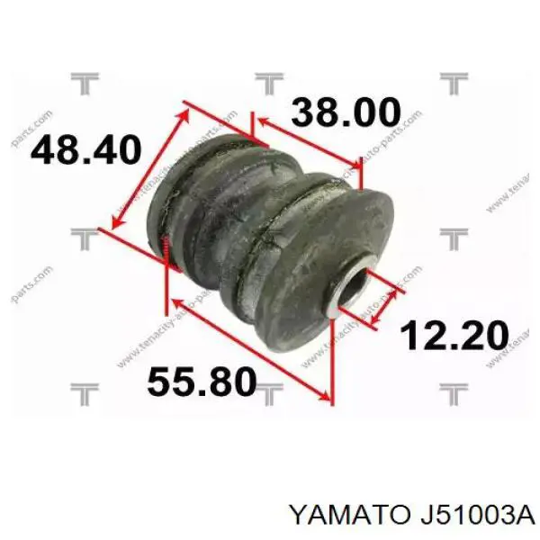 J51003A Yamato сайлентблок заднього поздовжнього важеля, передній