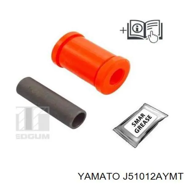 Сайлентблок заднього поздовжнього важеля, передній Yamato J51012AYMT ціна, від 19.17 USD