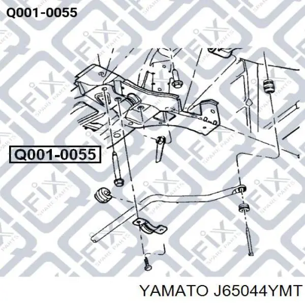 Стійка стабілізатора, заднього Yamato J65044YMT