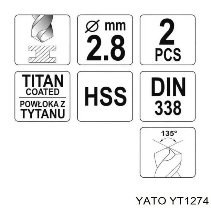  Yato YT1274 ціна, від 1.27 USD