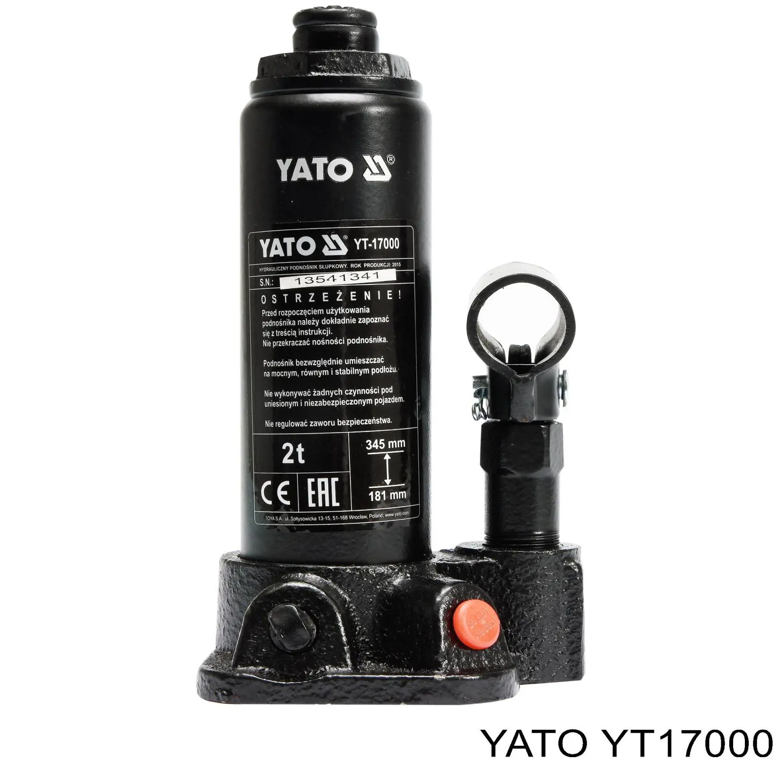 Домкрат автомобільний Yato YT17000 ціна, від 21.78 USD