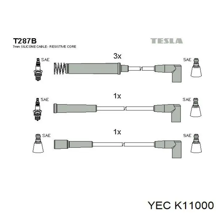 K11000 YEC Кришка розподільника запалювання / трамблера