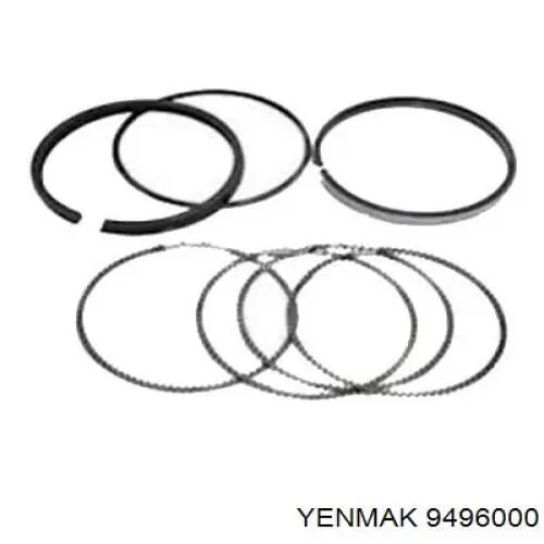 HCIA107S Parts-Mall Кільця поршневі комплект на мотор, STD.