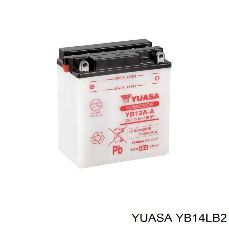 YB14LB2 Yuasa Авто акумулятор