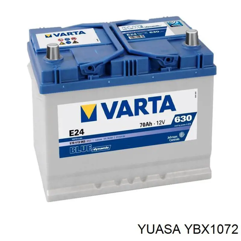 YBX1072 Yuasa Авто акумулятор