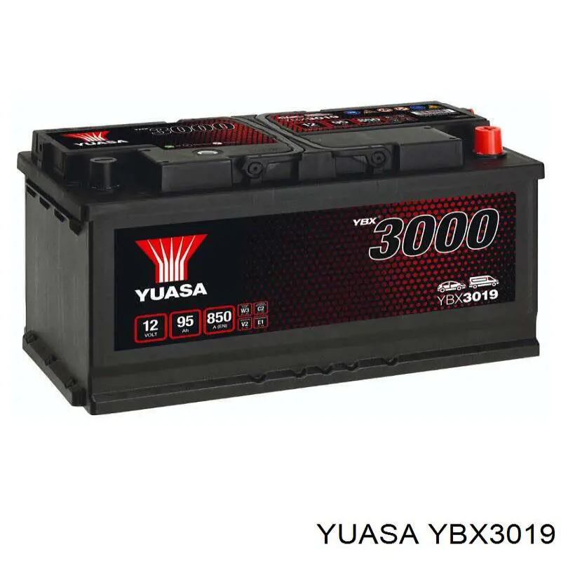YBX3019 Yuasa акумуляторна батарея, акб