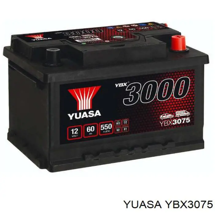 YBX3075 Yuasa акумуляторна батарея, акб