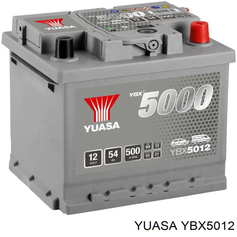 YBX5012 Yuasa акумуляторна батарея, акб