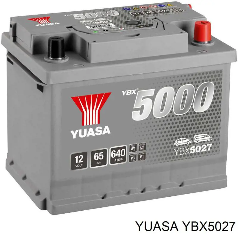 YBX5027 Yuasa акумуляторна батарея, акб